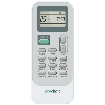 Кондиционер Ecoclima Elegant Line On-Off ECW-HE24/AA-4R2 / EC-HE24/A-4R2-2