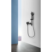 Смеситель для ванны с душевым гарнитуром ARROW AG3628MB-TZ черный матовый