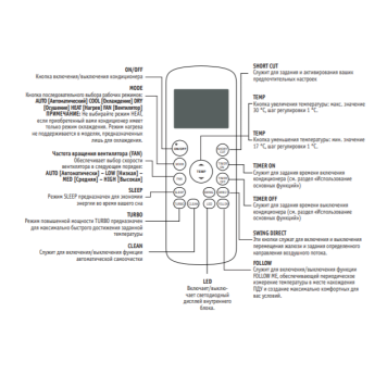 Пульт управления Kentatsu KIC-82H-1